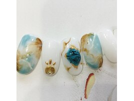 大理石アートネイル♪