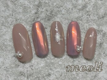 ミオリィ(meoli)/ワンカラー+ミラーアート