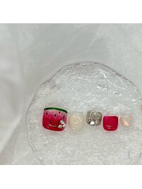 ¥9500　フットネイル（平松）