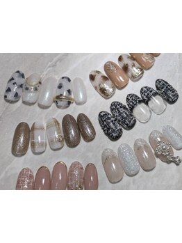 ショートネイルデザインが豊富