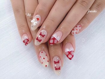 白バレンタイン/レースチェック