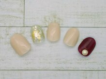 ザ アール ネイル カンパニー(the R nail company)/バイオジェル定額アートB￥9350