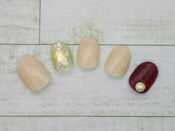 ザ アール ネイル カンパニー(the R nail company)/バイオジェル定額アートB￥9350