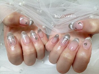 エンジェルガーデンネイル 池袋店(Angelgarden nail)/マグネットフレンチネイル♪