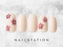 ネイルステーション ルミネ町田店(NAIL STATION)/フラワーネイル／パラジェル