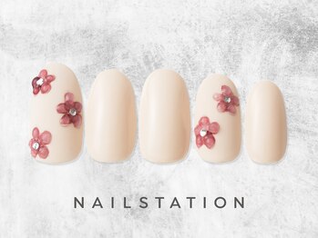 ネイルステーション ルミネ町田店(NAIL STATION)/フラワーネイル／パラジェル