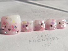 ネイルフロンティア 吉祥寺(NAIL FRONTIER)/F桜のホログラムフット8980円～