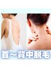 ★後ろ姿美人★自己処理はムリ!【首～背中まるごと脱毛】トライアル　6,600円