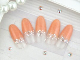 中間ラメ散らし