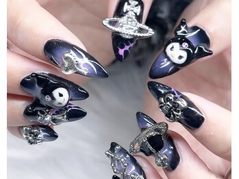 ネイルズゴーゴー 新宿店(NAILSGOGO)/クロミ サブカル 地雷 スカルプ