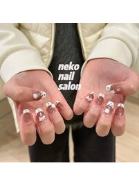 マグネット　フレンチネイル