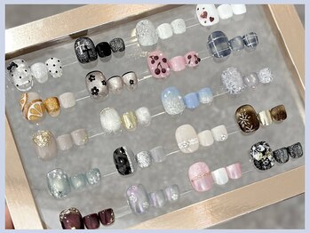 ジーナネイル 京都駅前(Zina nail)の写真/【FOOTサンプル多数＆パラジェル変更無料】ハンドネイルが出来ない方にも◎足元からオシャレに☆
