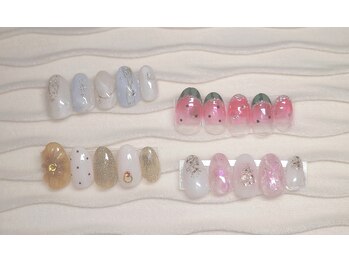 ネイルトップエクル(nail top E CRU)の写真/自他店オフ無料定額デザイン◎トレンドネイルを毎月更新!あなただけの指先へ♪