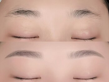 ケーケーエスビューティー 梅田芝田店(KKS Beauty)の写真/【アイブロウWAXでふんわり眉も叶える】眉のコンプレックス解消!薄くてまばらな眉も美しく♪垢抜け目元に!