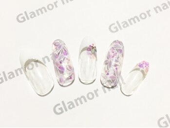 グラマーネイル(Glamor nail)/新作☆定額ネイルBクラス¥7800