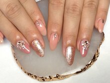 ラウト デコレーションアンドネイルサロン(Lauto Decoration&Nail Salon)/ピンクゴールドネイル
