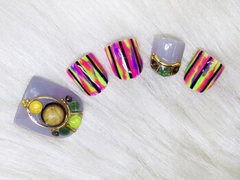 アンジェヴォーグ 名古屋本店(Angevogue)/ヒッピータイダイストライプ