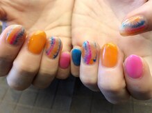 プラハネイル(+HER 美甲)/カラフルピーコック