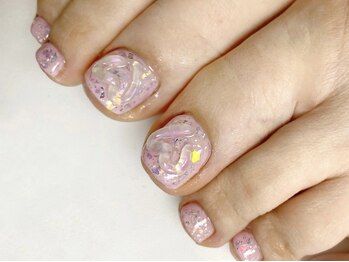 キラネイル アンド アイラッシュ by World Beauty(KIRA)/ハートフットネイル