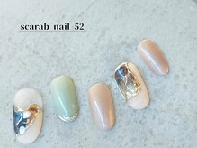 スカラべネイル52 春日部(Scarab Nail 52)/おすすめミラーニュアンス♪
