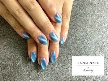 サンクネイル アンド ビューティ(SANQ NAIL & beauty)/ブルーマグネットネイル
