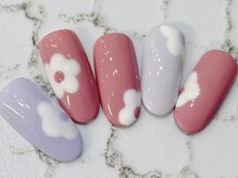 チェリーズネイル(Cherrys Nail)/カラフル フラワー ネイル