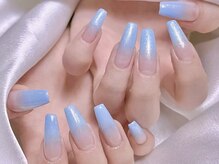 エムズ ネイルサロン(M2)/水色グラデーション