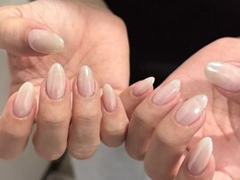 ホワイトミラーネイル