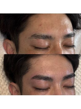 マナ ワクシング 海浜幕張(Mana waxing)/メンズ/1回目から3回目の変化/眉