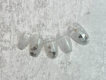 カシータ(casita)/ハート閉じ込めフラッシュネイル