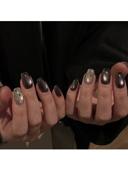 お花ホロネイル♪