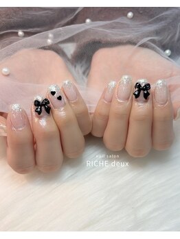 リッシュ ドゥ(RICHE deux)/冬っぽホワイトシルバーグラデ♪