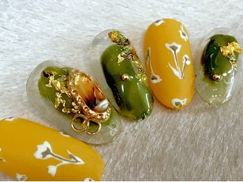 ビービーネイル(BB)/ニュアンスフラワーアート