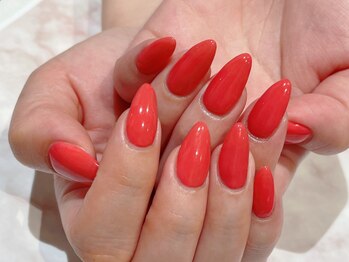 ルームヘアネイル 曙橋店(Room hair nail)/夏☆オレンジレッド