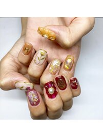 パラジェル/赤×オレンジ