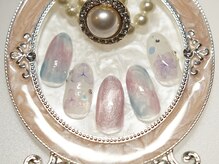 アムルーズ(Amoureuse)/押し花タイダイネイル♪