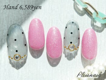プラスネイル 自由が丘店(PLUS NAIL)/【2434】定額6,589円ドット