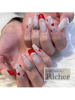 エスフィーネイルサロン リシェル(Esfy nailsalon Richer)/バレンタインネイル