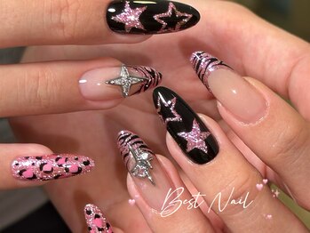 ベストネイル 池袋東口店(Best Nail)/春/桜/スカルプ/いちご/ピンク