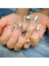 ネイルサロン あんび/ラメグラデーション