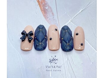 アネモネ(ANEMONE)/リボン&キルティングネイル☆