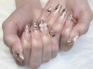 【キラキラリボンネイル】