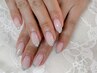 【人気No.2美爪推し】フレンチネイル、ガラスフレンチ♪¥5500