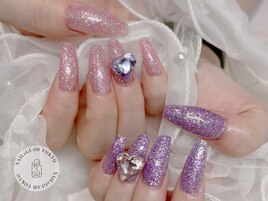 ラメ/ハート/シンプル