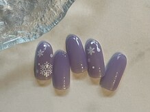 ムー(moo)/シンプル冬ネイル