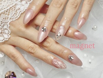 ~ピンクマグネットネイル~国立