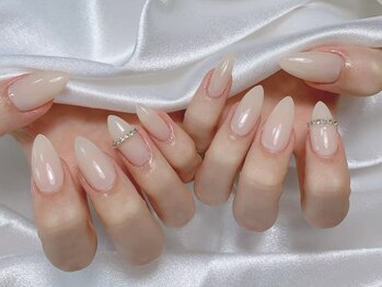 インフィニティ ネイル 大宮店(Infinity Nail)の写真/長さ出しで自然な仕上がり◇チップ長さだし+マグネットor ワンカラーorフラッシュワンカラー¥7980