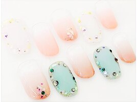 ワンカラー+カラーグラデ