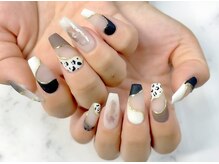 マイネイル 池袋西口(My Nail)/モノトーンうねうねネイル☆