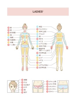 エムズスタイル ネイルバー(M's Style NAIL BAR)/レディース 脱毛パーツ